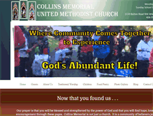 Tablet Screenshot of collinsumc.org